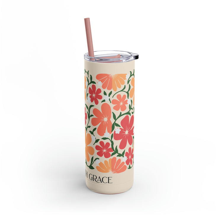 Grow with Grace Skinny Matte Tumbler, 20oz