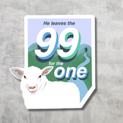 He leaves the 99 for 1 Sticker Sheet